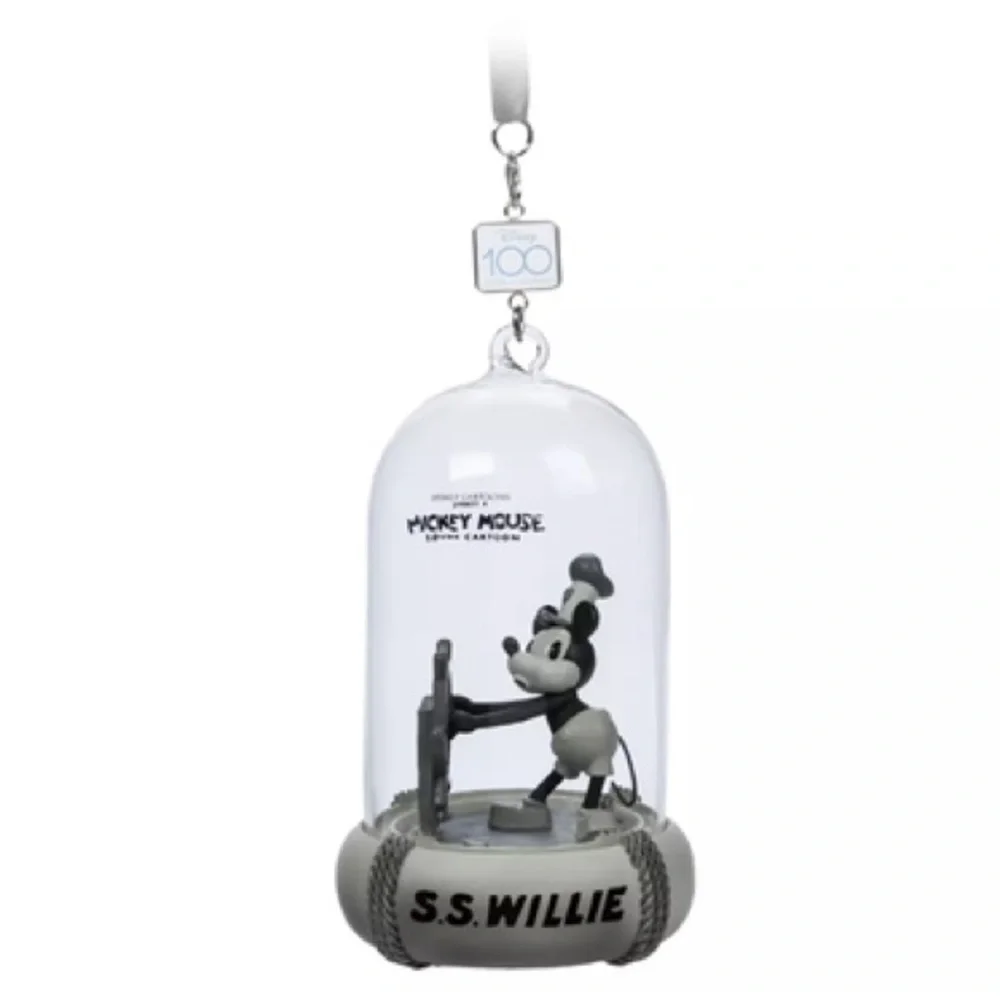 Disney 100 Steamboat Willie Light Up Sketchbook Christmas Ornament New with Tag